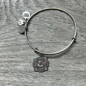 Alex and Ani Happily Ever After Bride Bracelet. Silver.